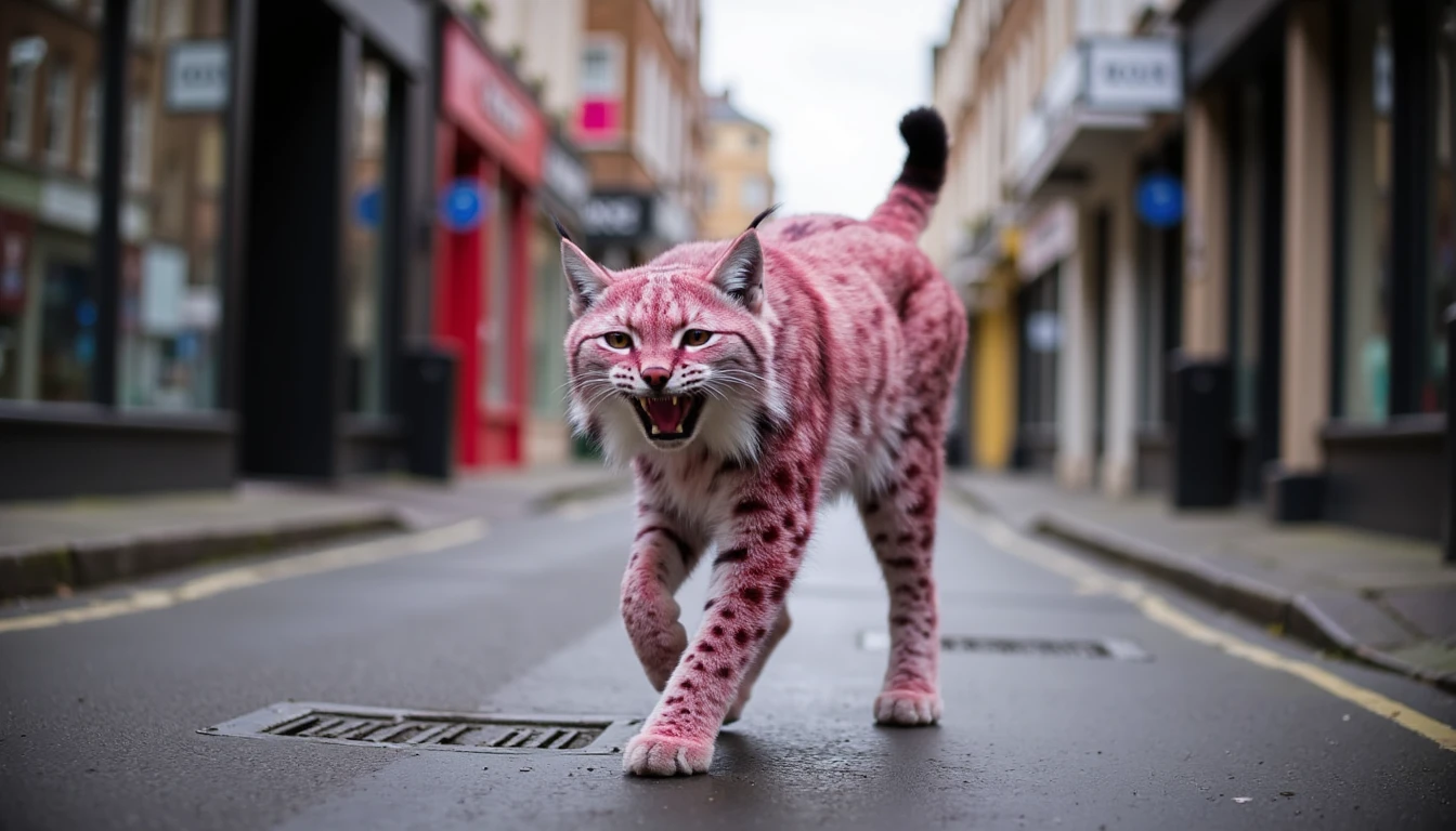 Rare Pink-Furred Soho Lynx