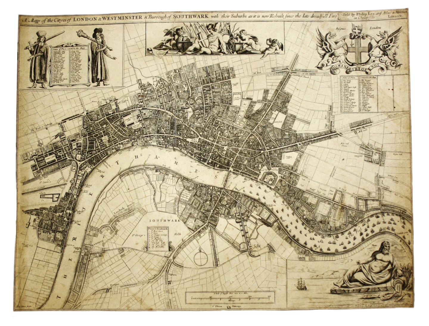 17th Century Map of London